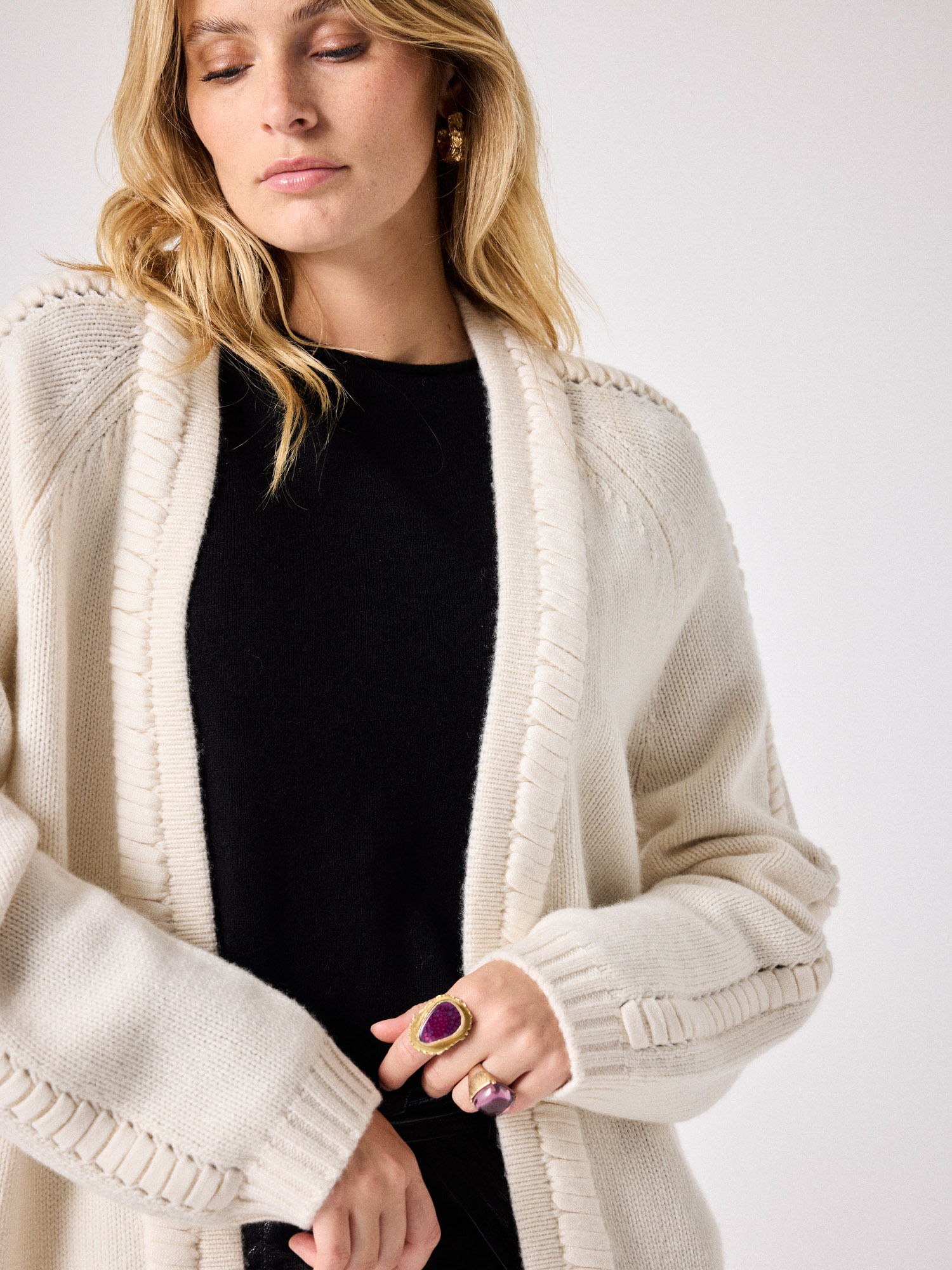 Gilet cachemire Ninoa ECRU