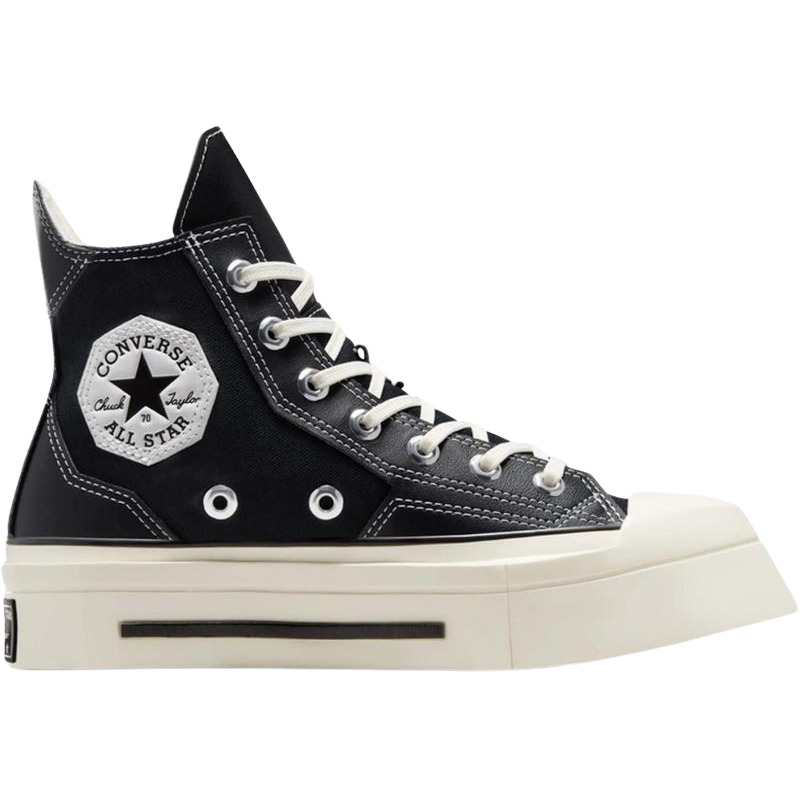 Chuck 70 De Luxe Squared Hi Black/Black