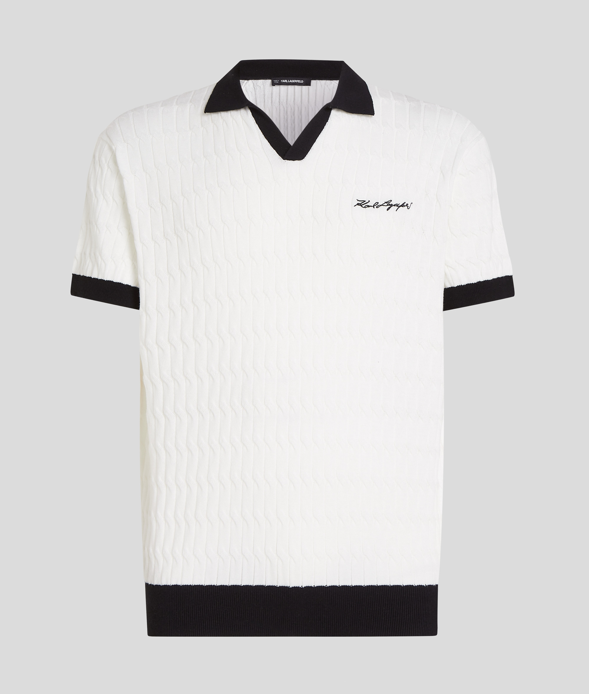 TEXTURED KNIT POLO