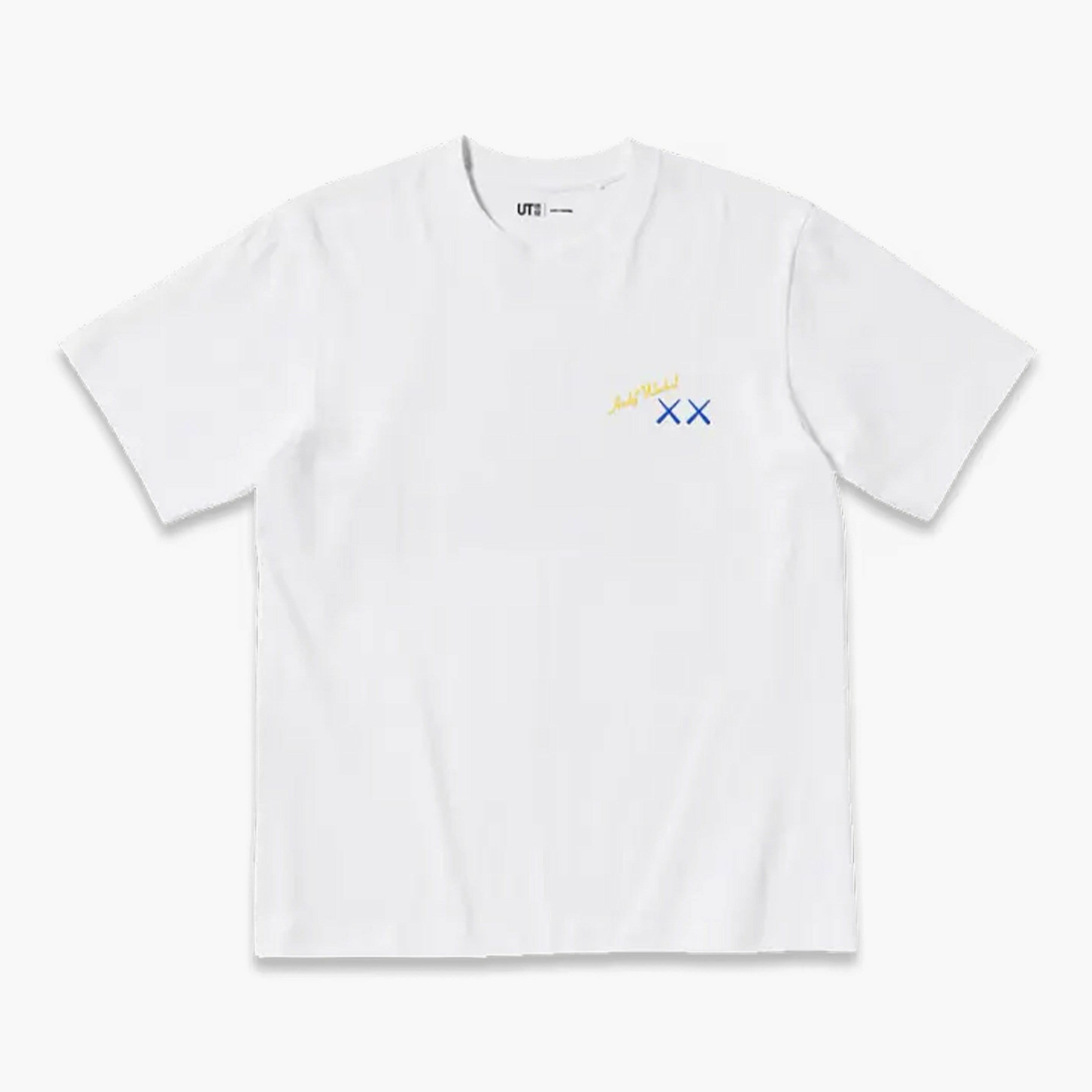 Kaws x Uniqlo x Warhol T-shirt Graphic Banana Bleu Blanc