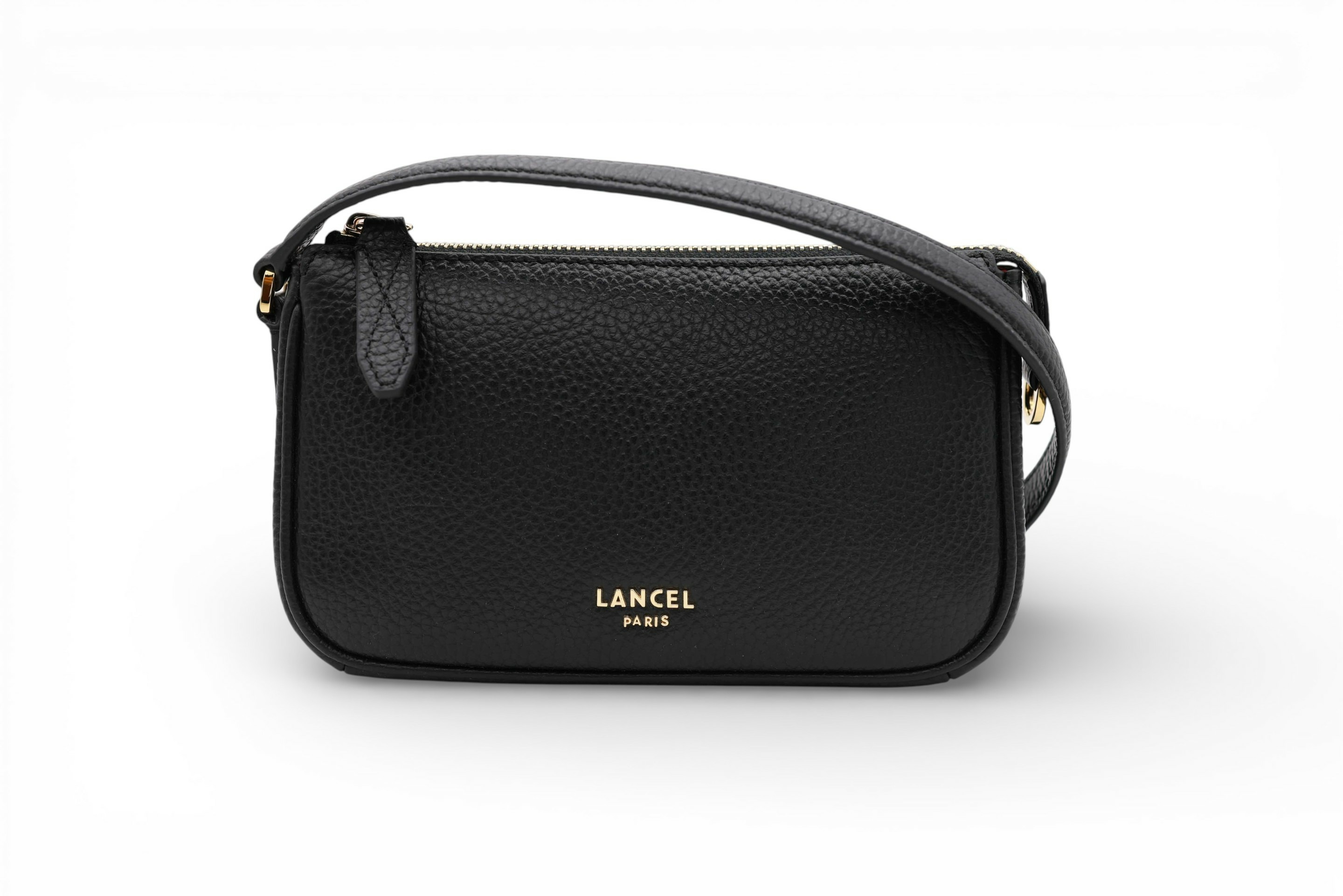Lettrines de Lancel - Mini Sac Pochette Zippe - Noir