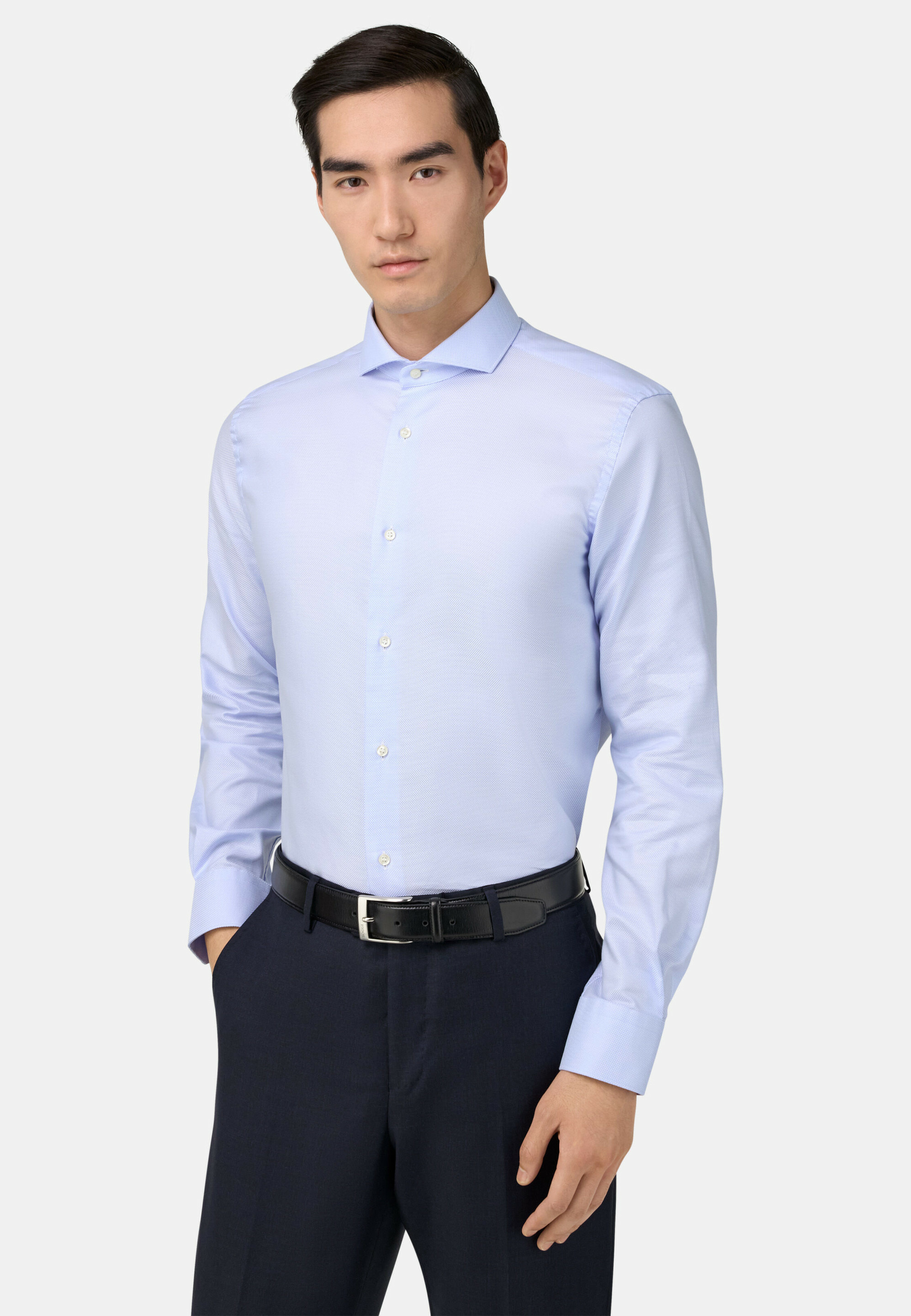 Chemise en Coton Dobby Regular Fit