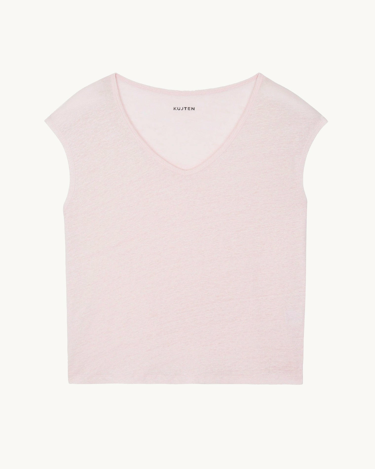 T-Shirt Karol T-shirt col v sans manches lin