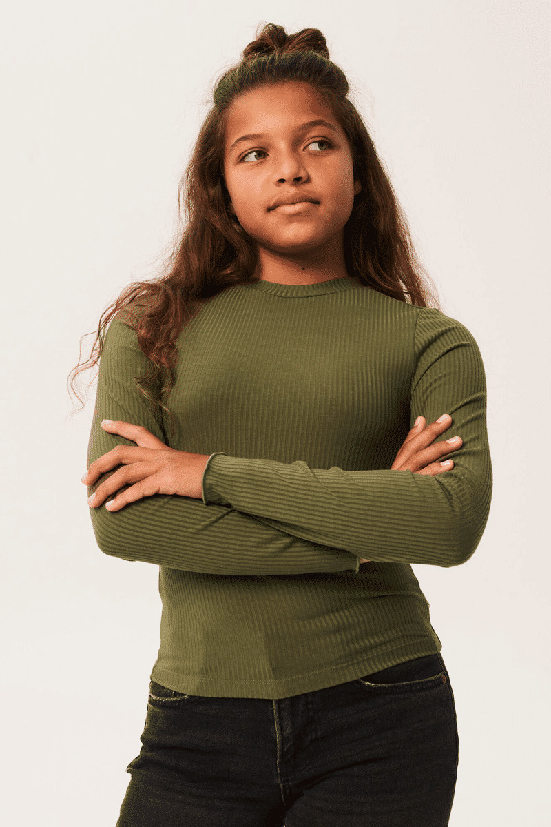 Girls T-shirt Green