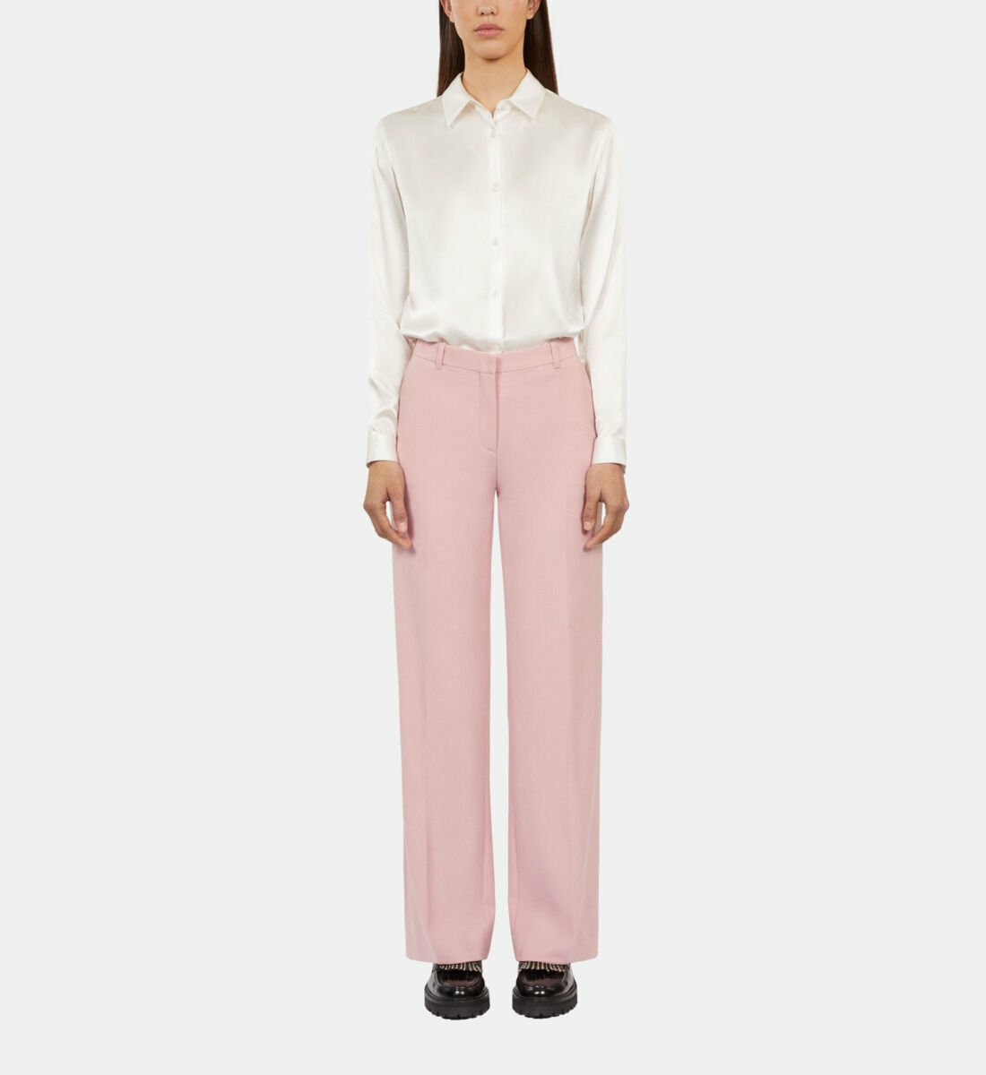 Pantalon De Costume Ample Femme