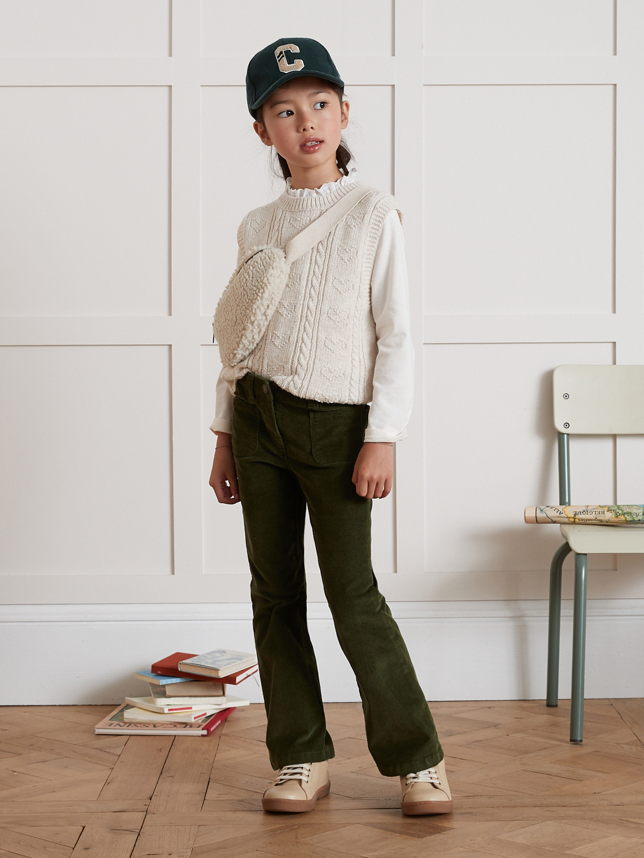 PANTALON FLARE VELOURS