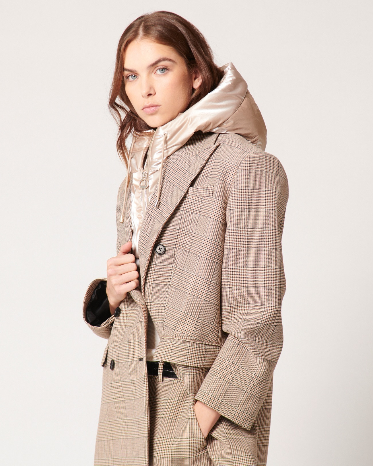 Capuche Cheyenna Marron glacé en Polyamide