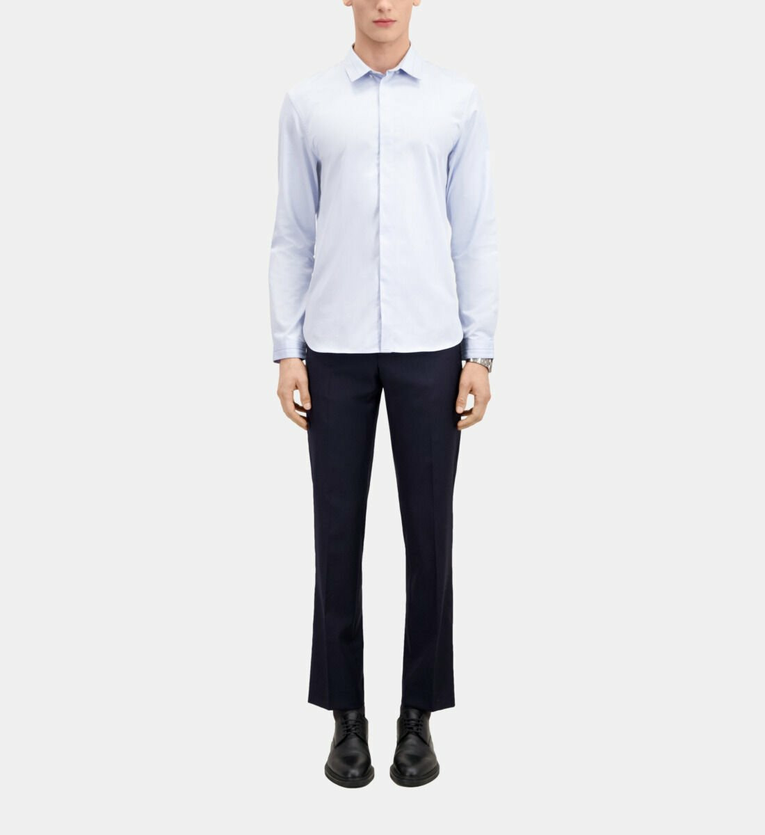 Chemise Bleu Ciel En Smart Twill Homme