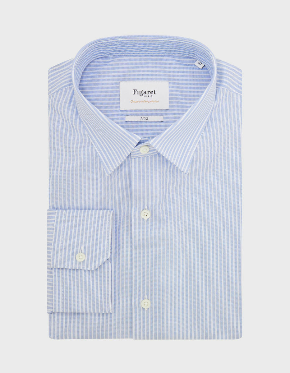 Chemise Contemporaine Prestige rayée bleue