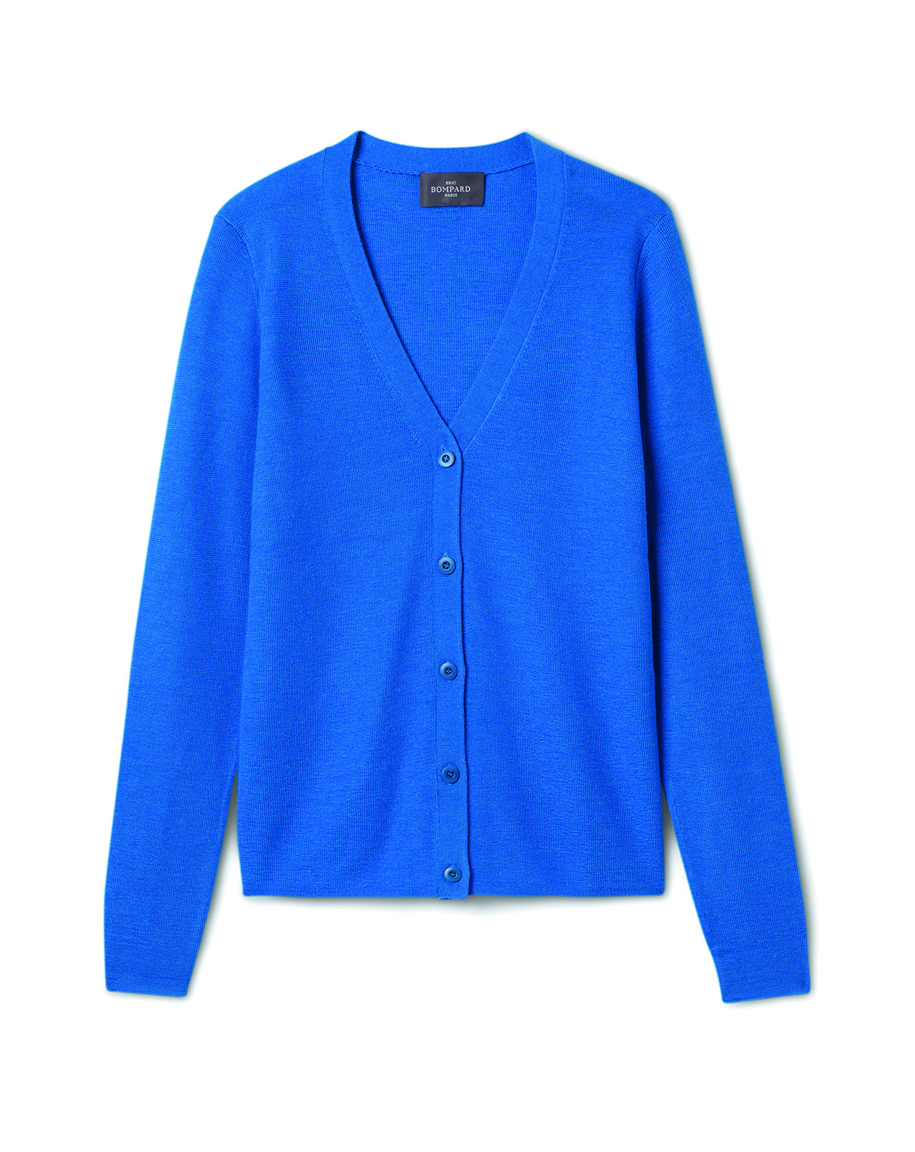 Gilet maille unie - Femme - BLEU BRUNNERA