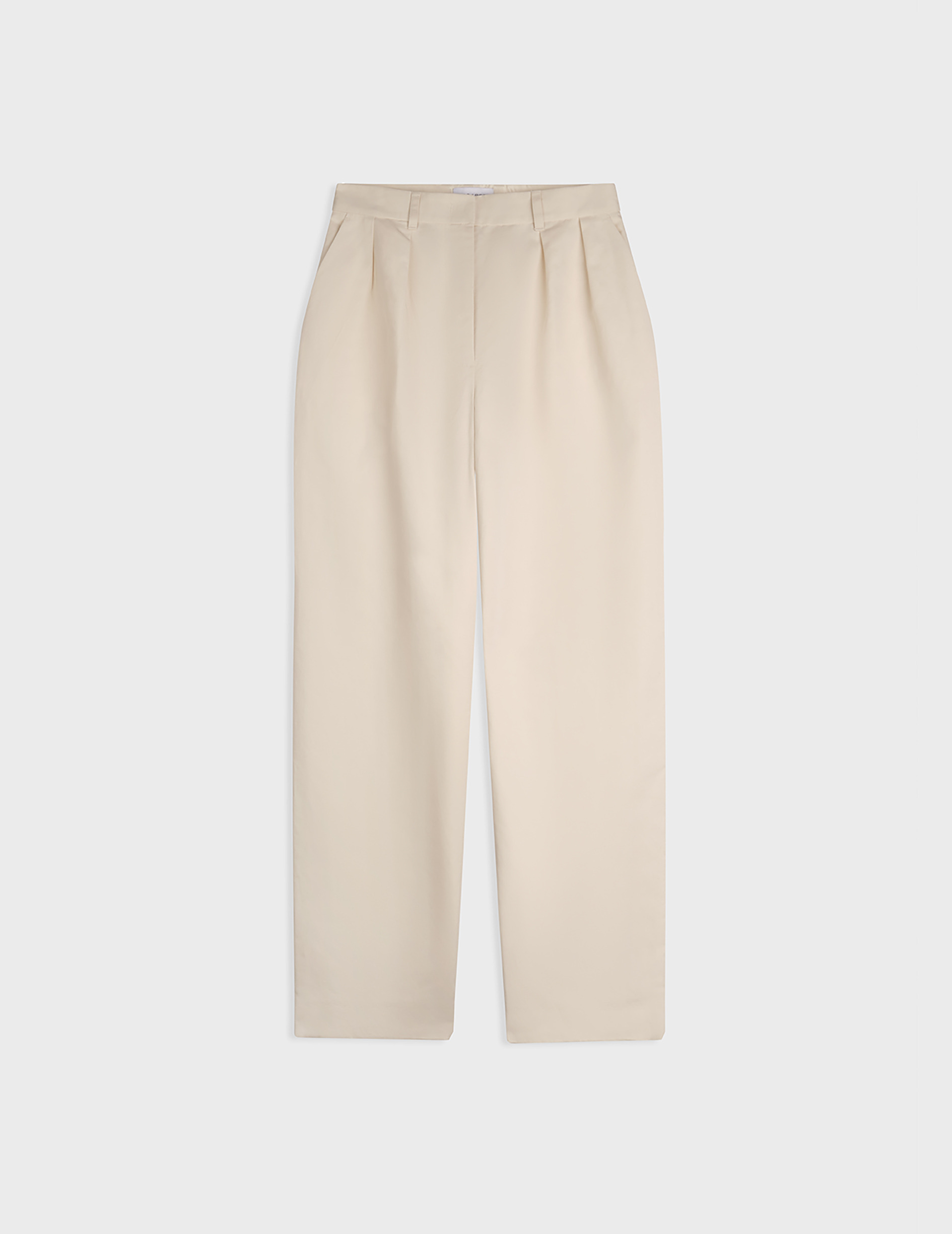 Pantalon Lyzie en coton et lin écru