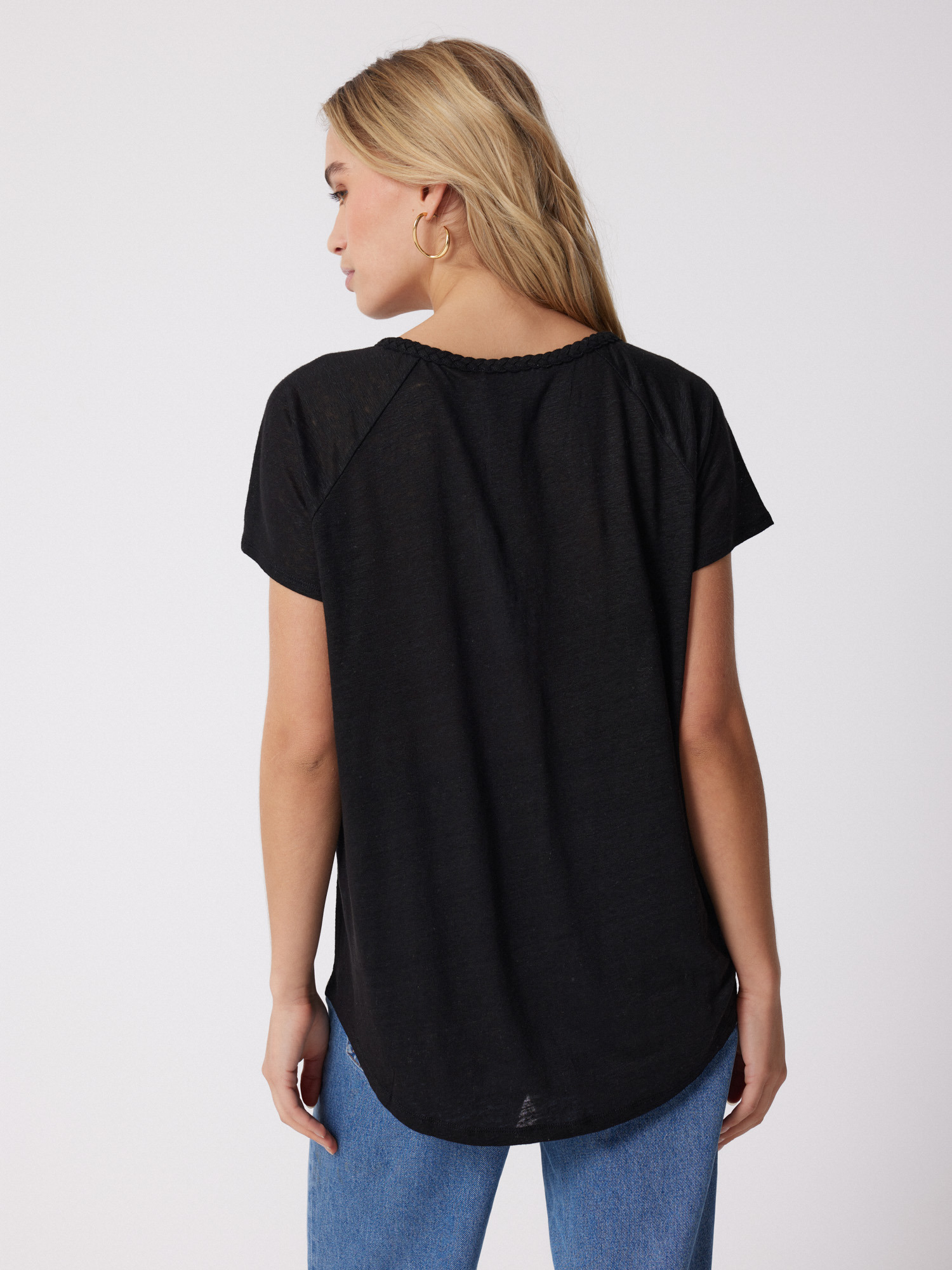 T-shirt lin Paula NOIR