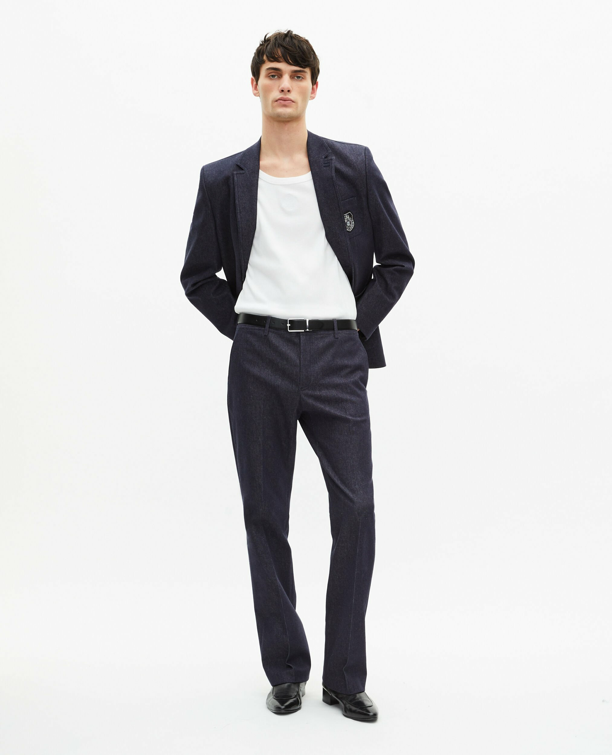 Veste De Costume Large 2 Boutons Et Broderie