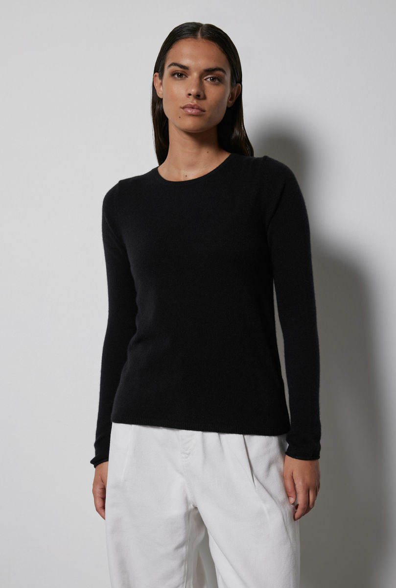 Pull col rond Nami NOIR 011
