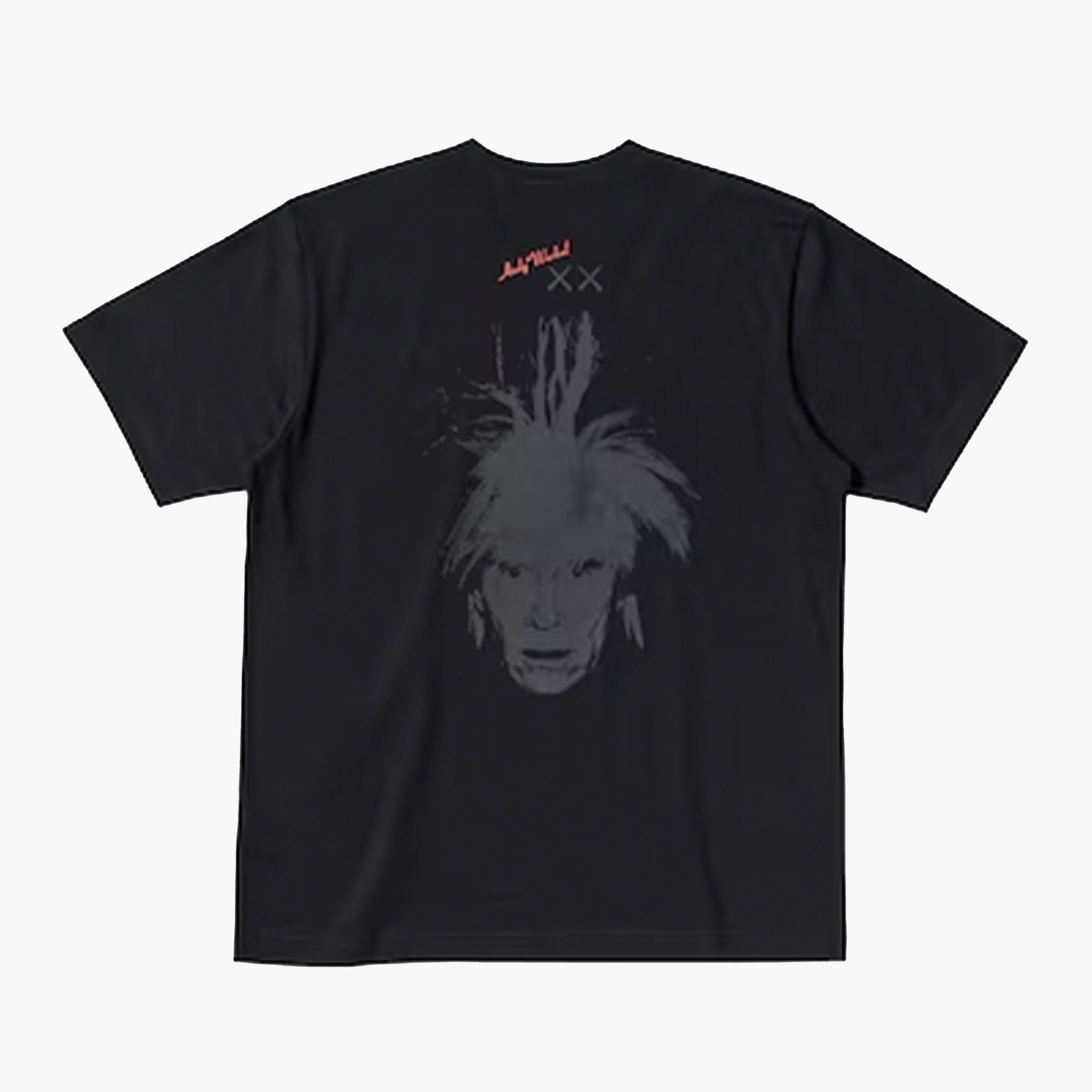 KAWS x Uniqlo x Warhol T-shirt Graphic Portrait Noir