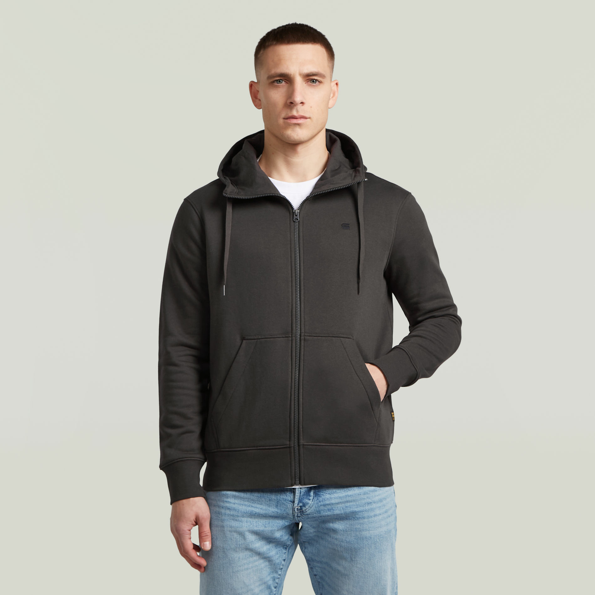 Sweat Hooded Zip « G »