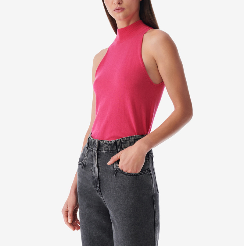 Pull Sans Manche Col Montant Maewa