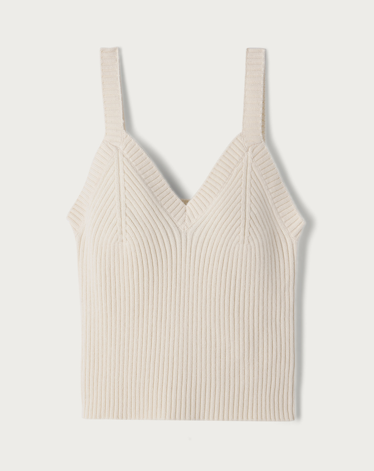Débardeur à côtes - Femme - NATUREL