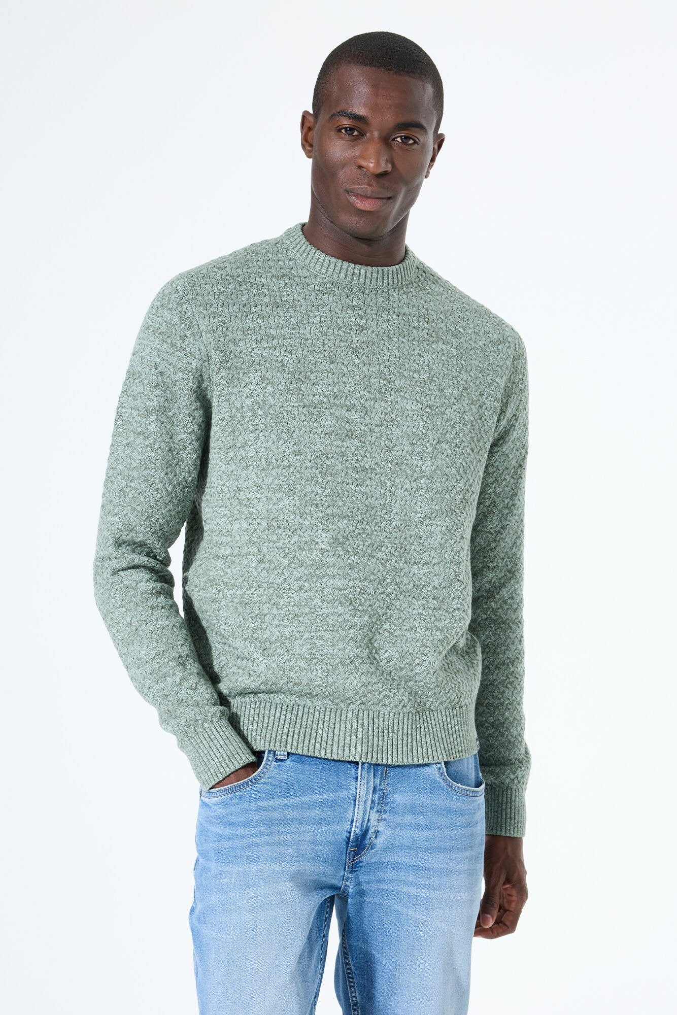 Men Sweater Green