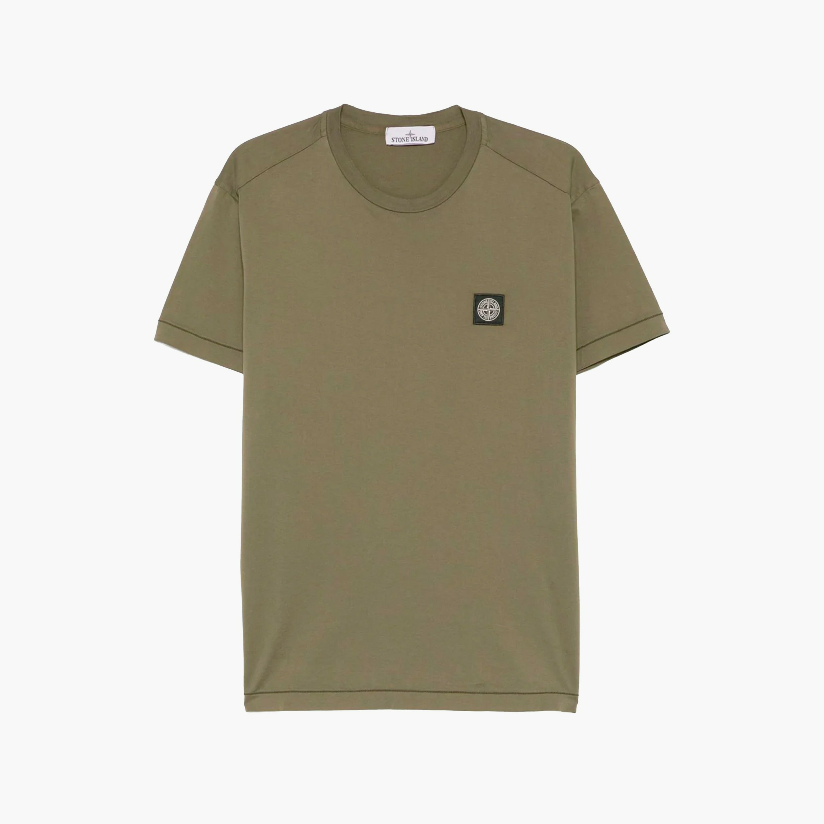 Stone Island T-Shirt Logo Vert Kaki