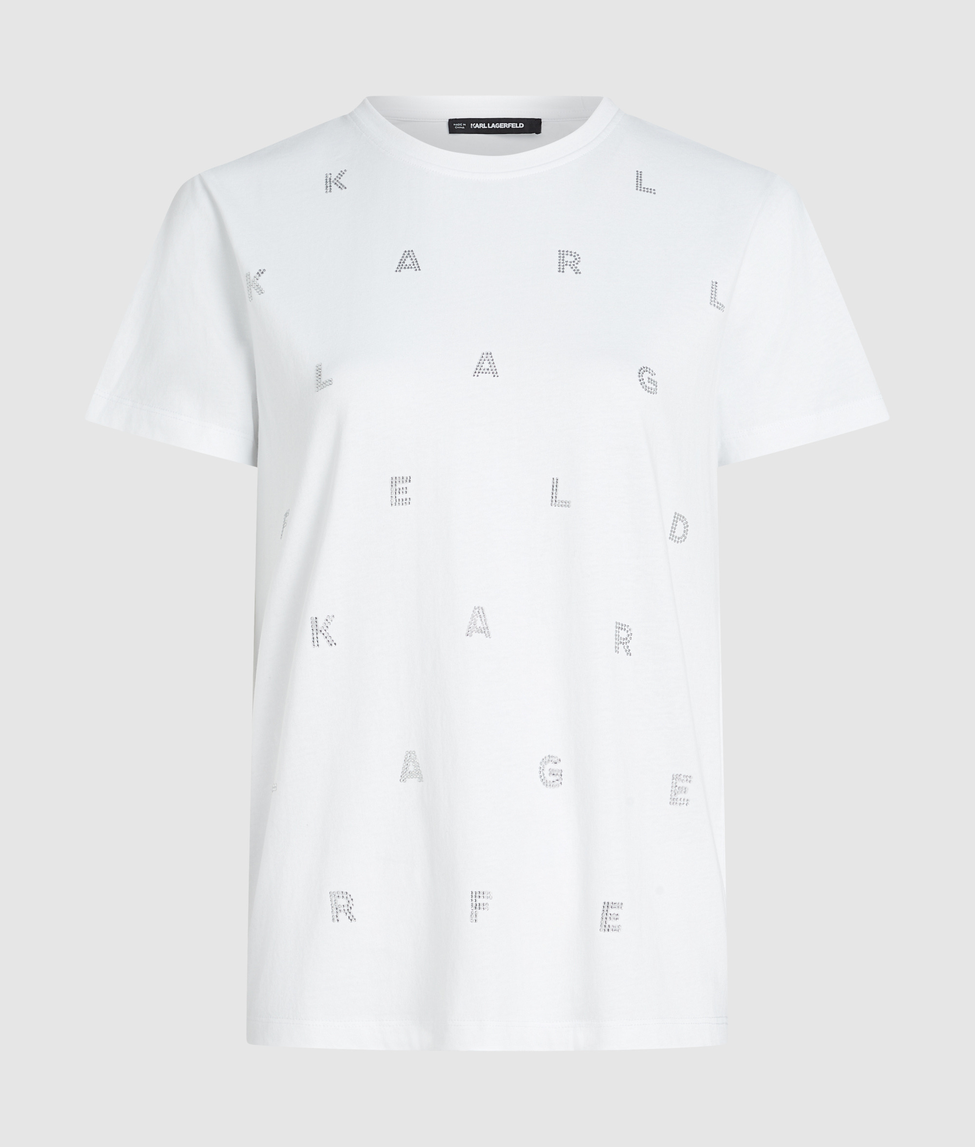 RHINESTONE AOP HVY JSY T-SHIRT