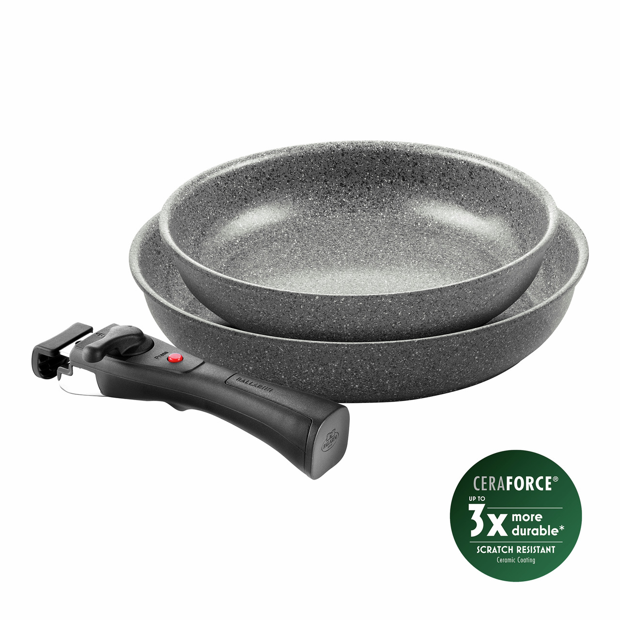 Set de poêles 3 pcs Torre Poêle 24 cm + Poêle 28 cm + 1 Poignée amovible