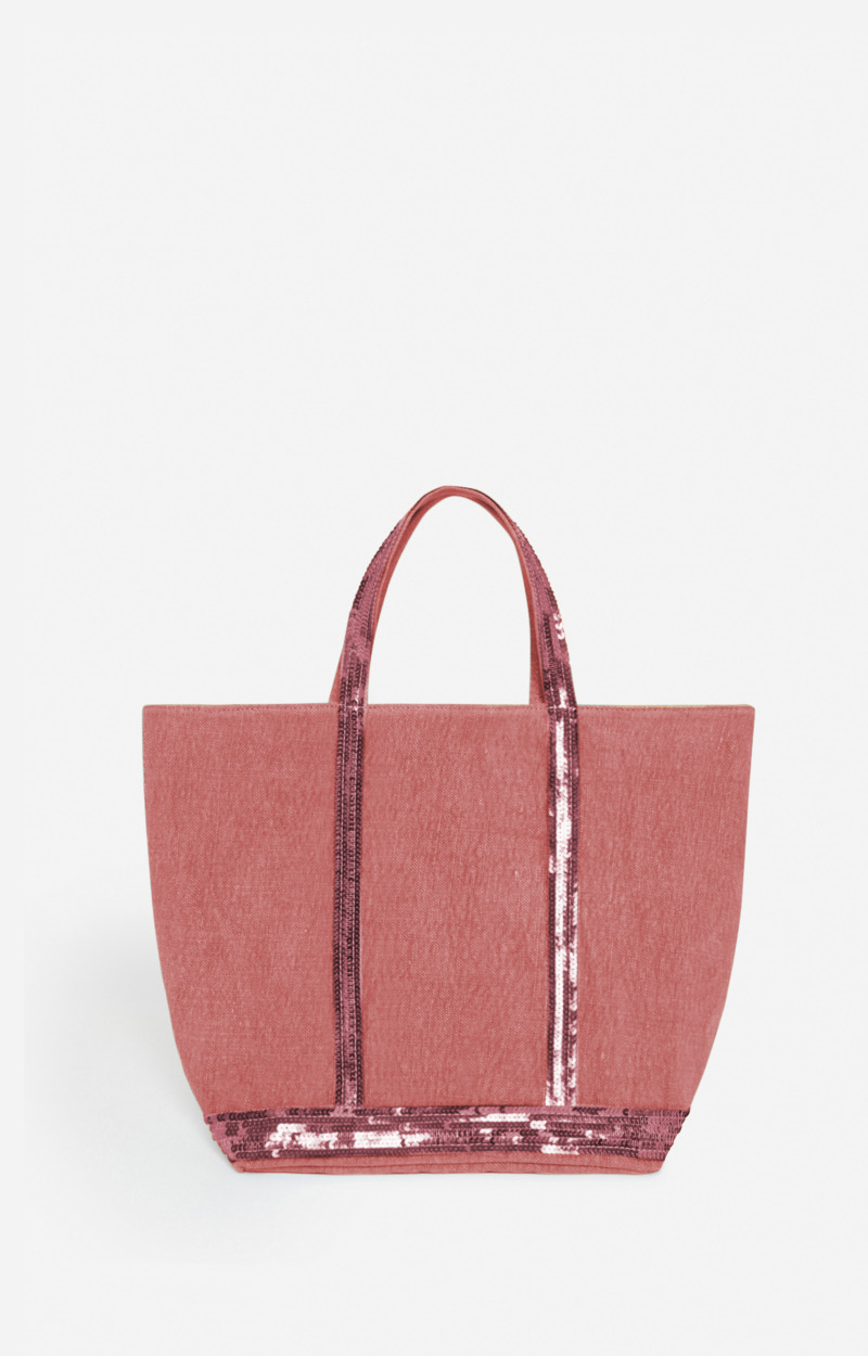 Cabas M En Lin En Viscose Et Polyester