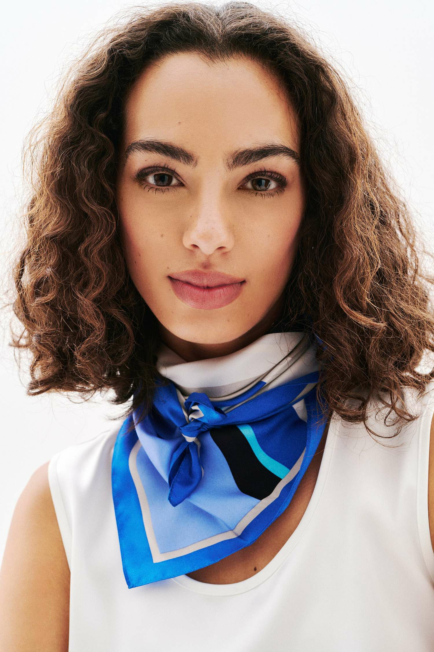 Foulard line 100% soie