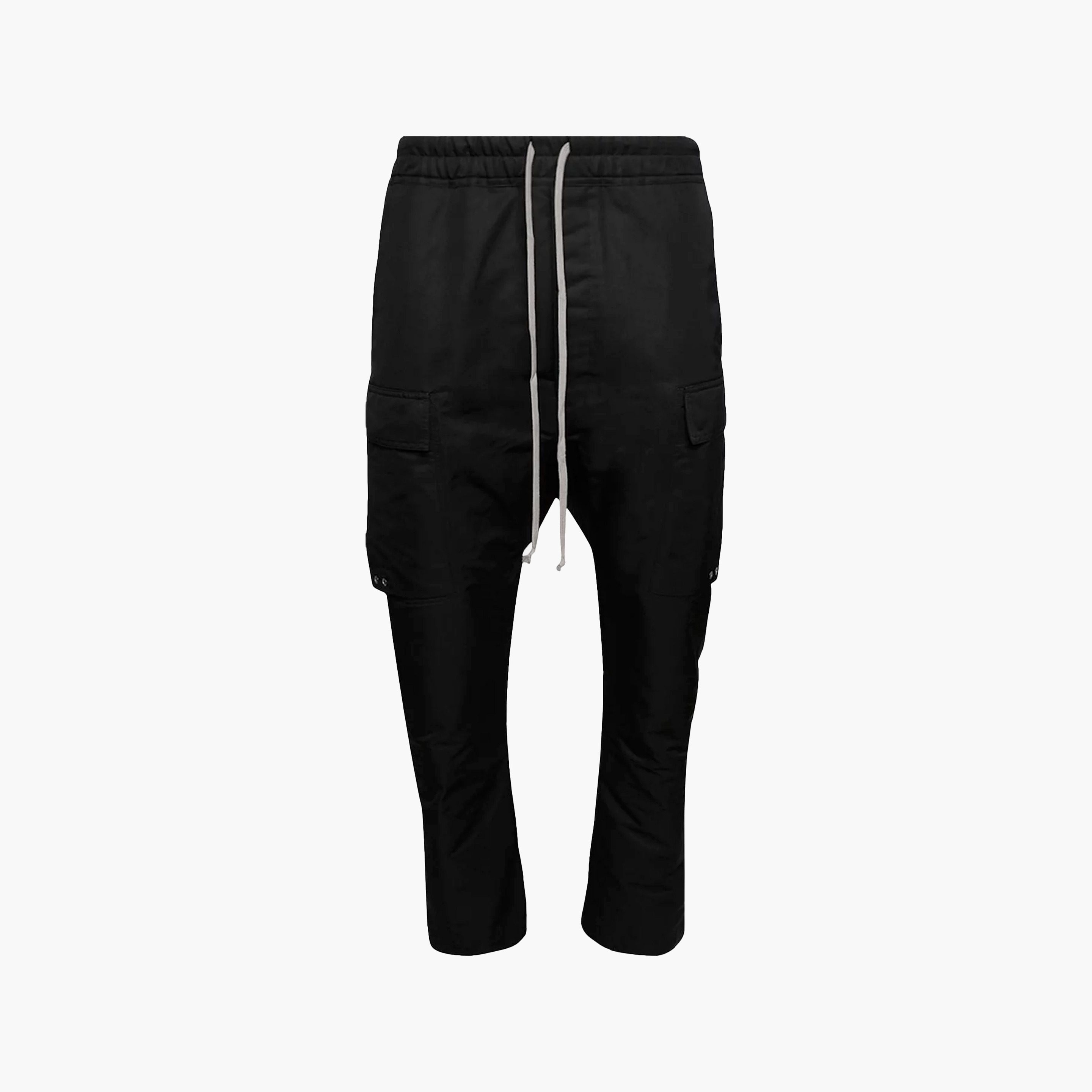 Rick Owens RICK OWENS LONG CARGO PANTS BLACK