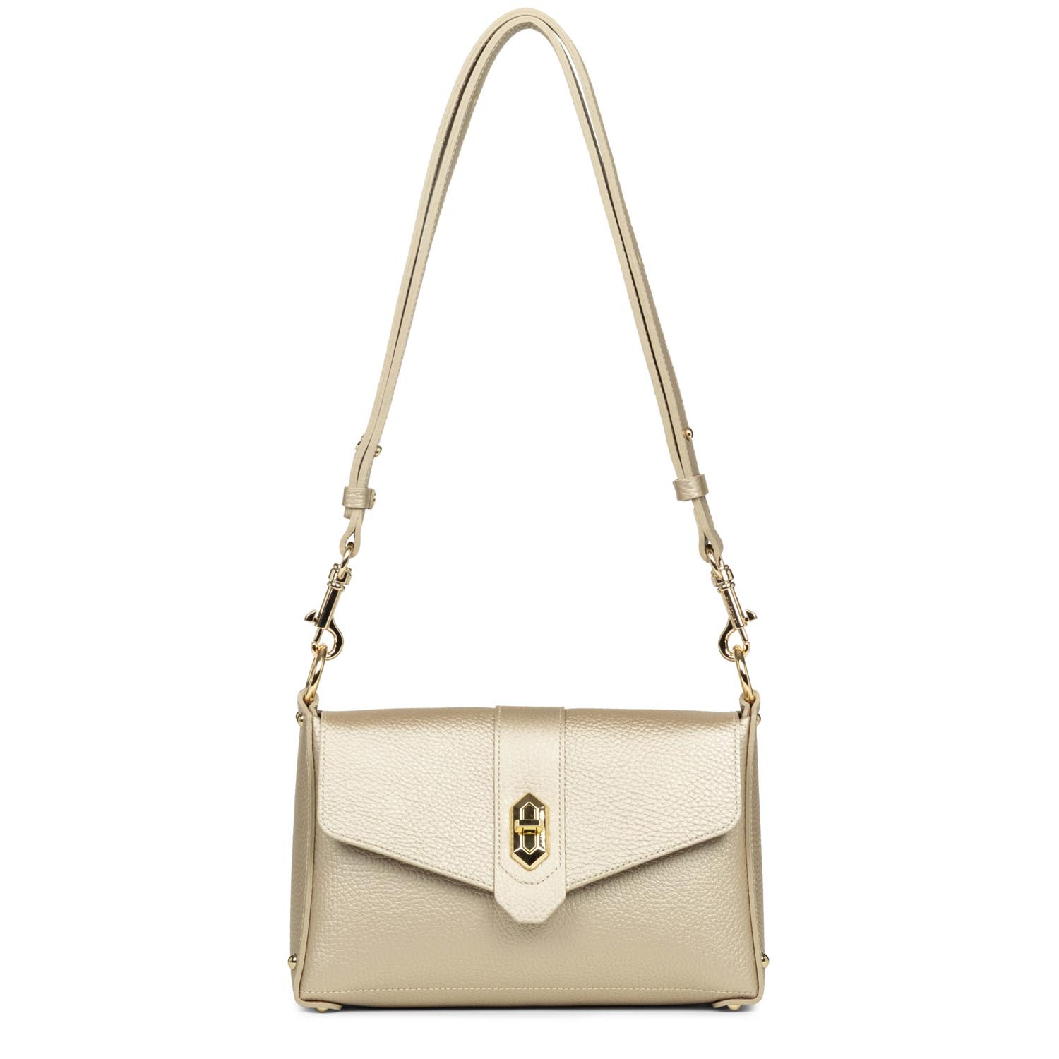 Sac trotteur A rabat avec fermoir Foulonne Double