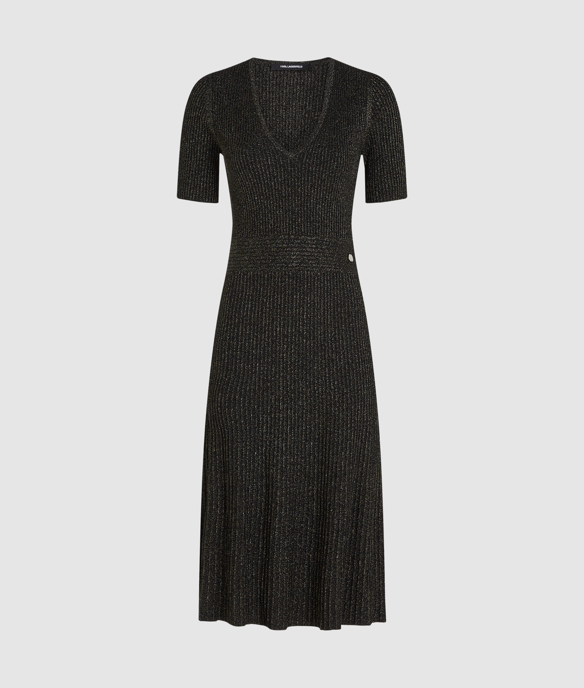 LUREX KNIT MIDI DRESS