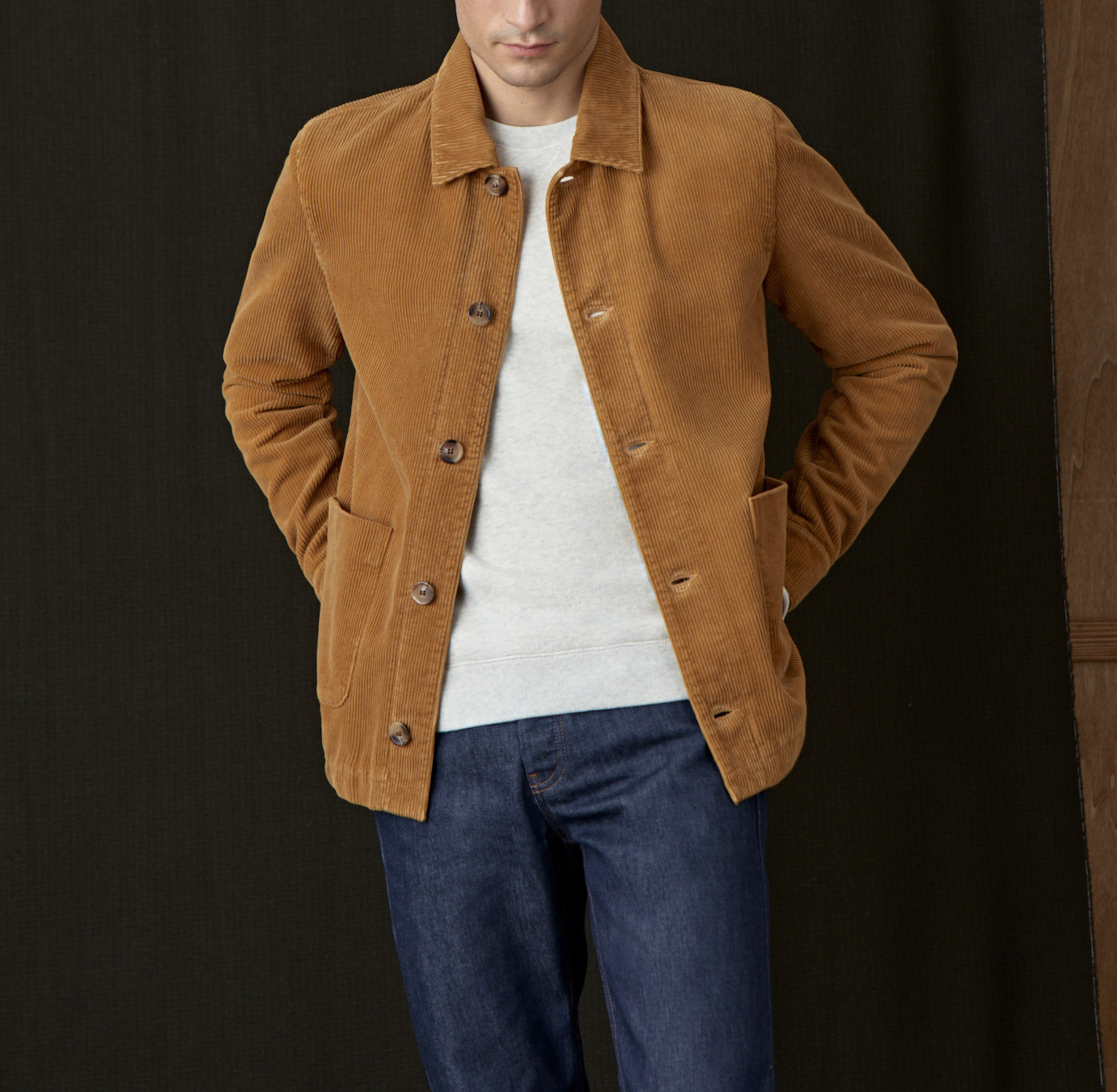 Blouson en velours River Earth