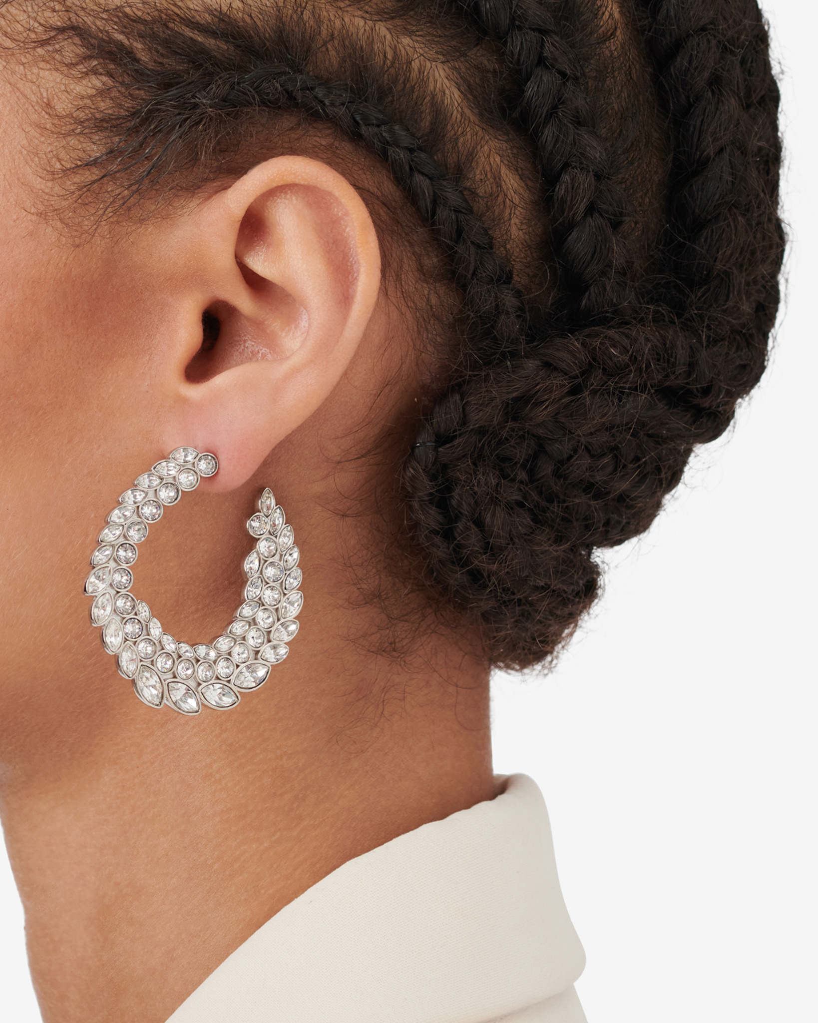 Boucles D'Oreilles À Strass