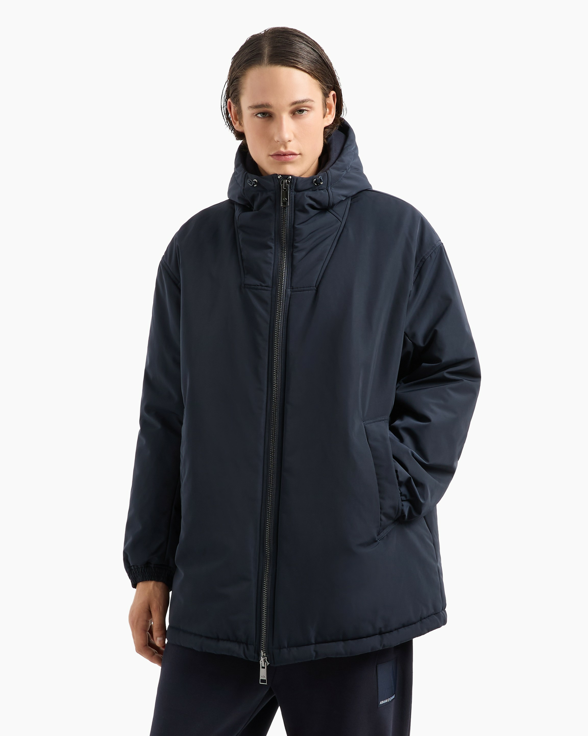 Manteau caban bleu marine