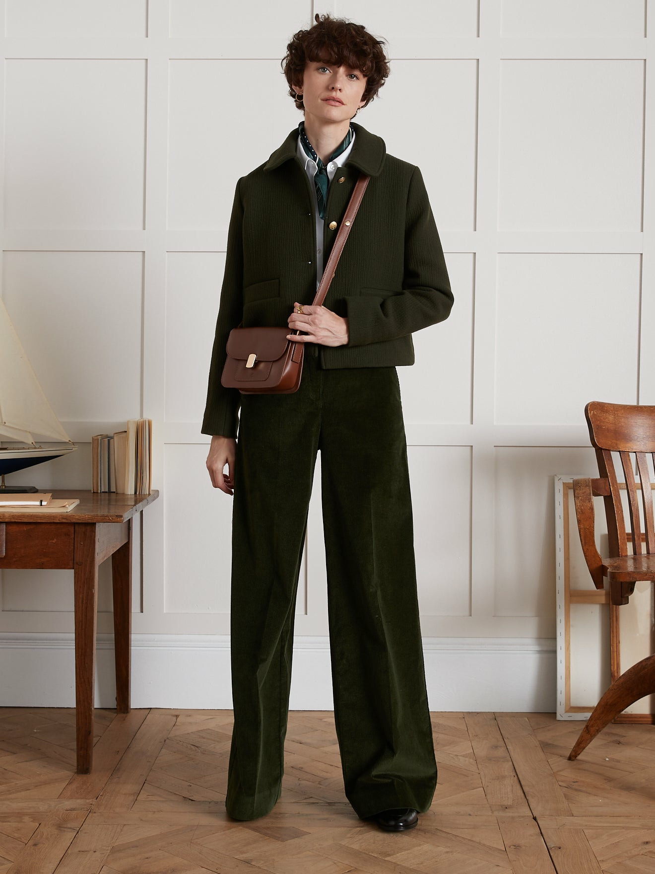 VESTE PIQUE WOOL COL