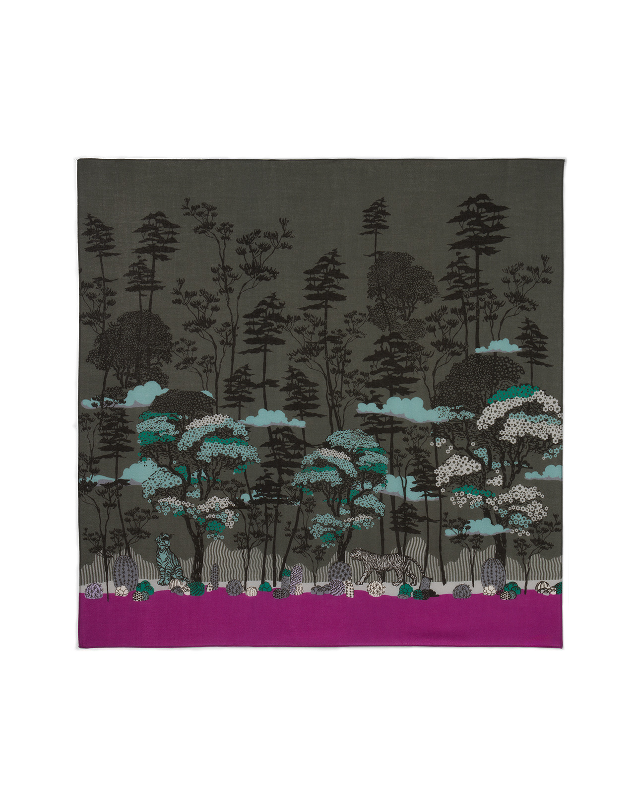 Carré imprimé - Accessoire - KAKI OMBRE