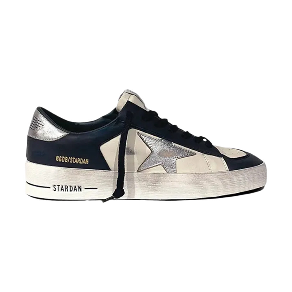 Golden Goose Stardan Optic White Navy Silver