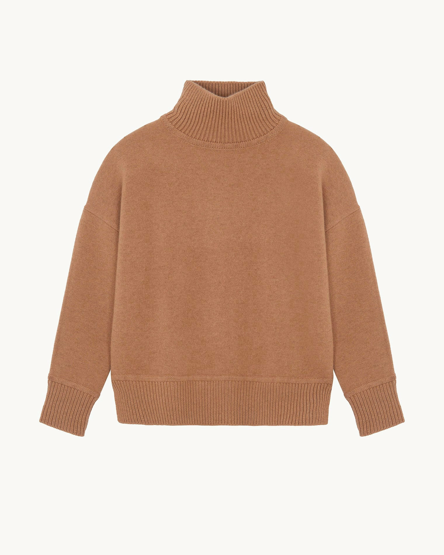 Pull Ullo marron camelo