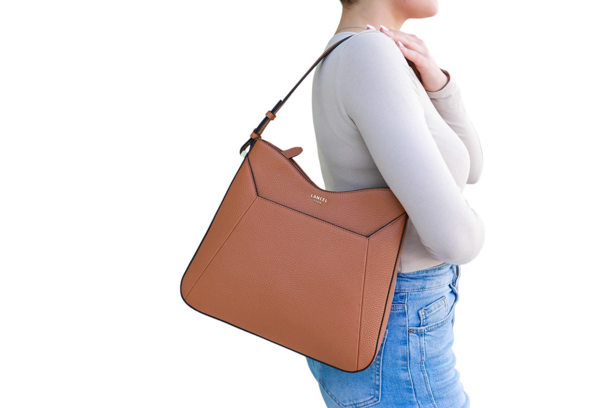 Lettrines - Sac Hobo Zippe M - Camel