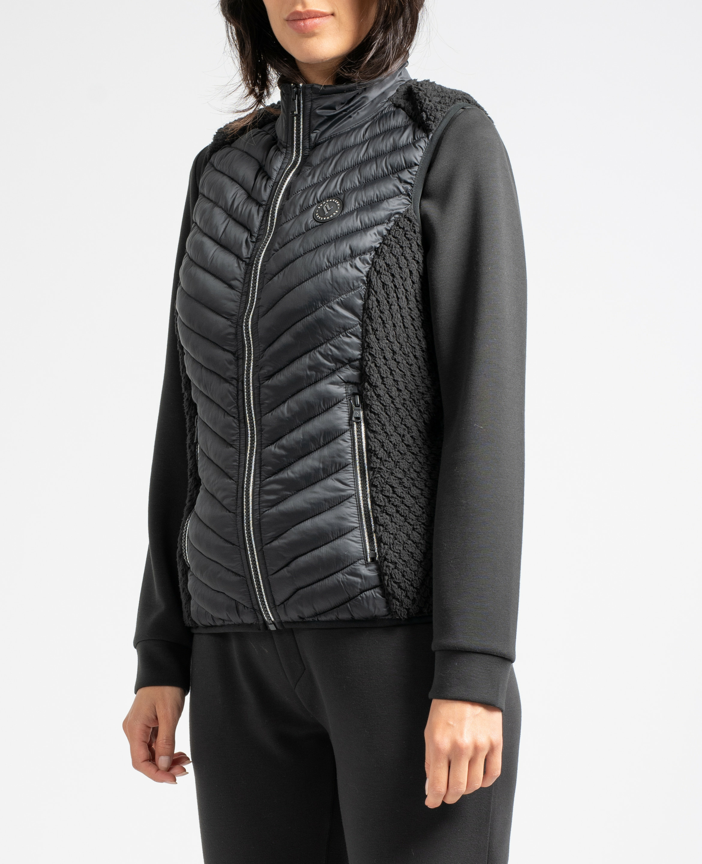 Gilet sans manche bi-matière