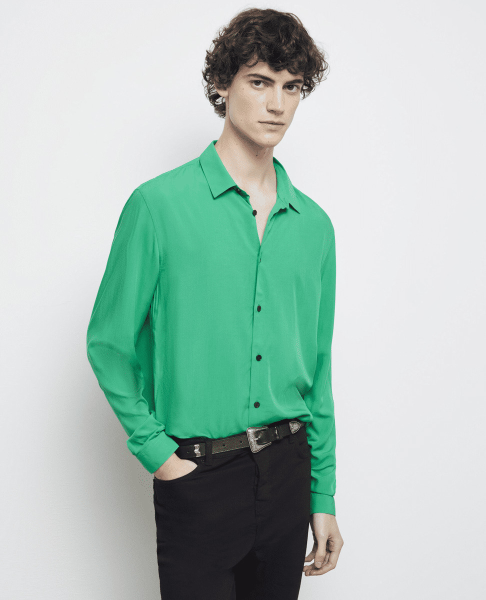 Chemise Manches Longues Col Classique Homme
