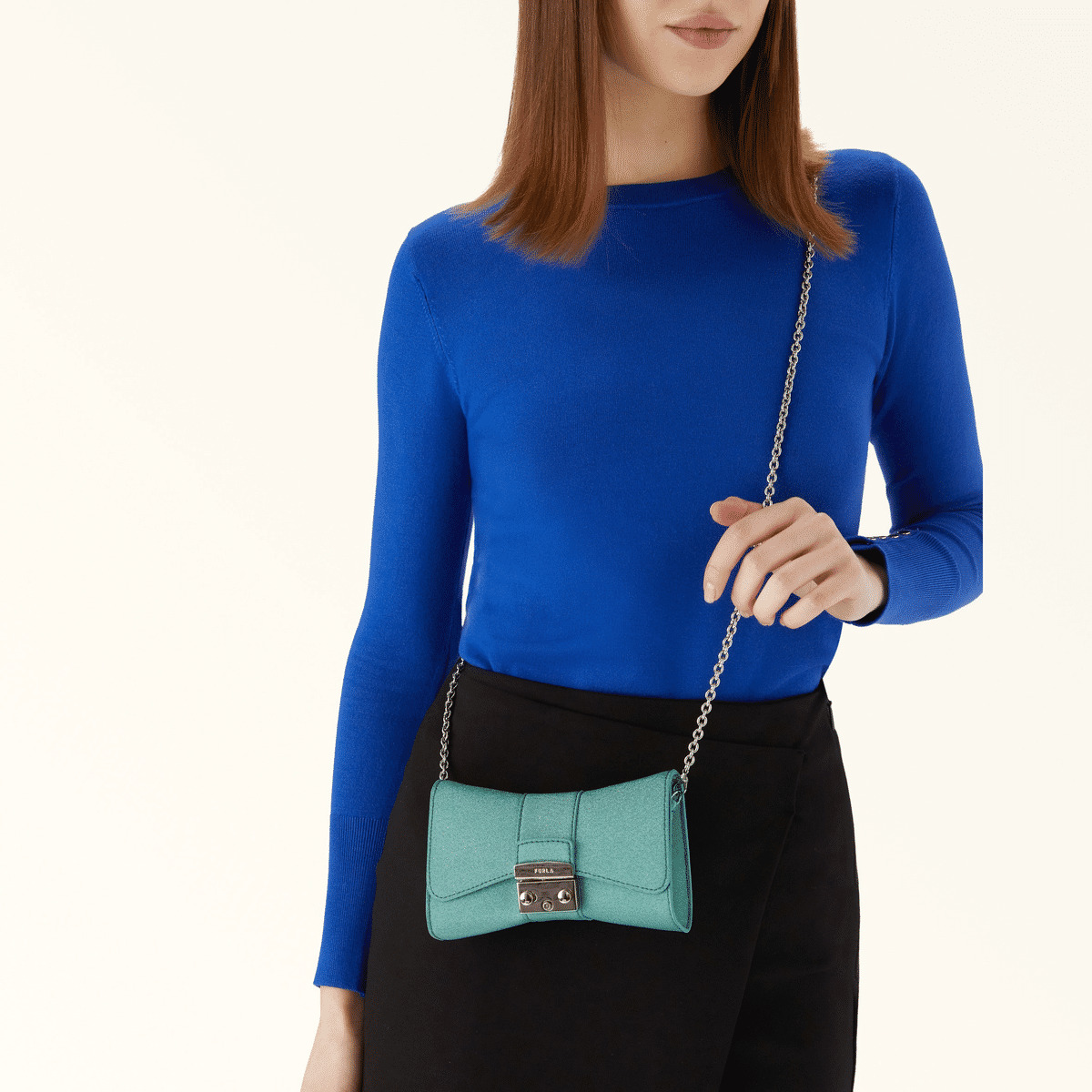 METROPOLIS REMIX MINI CROSSBODY - TESSUTO GLITTER