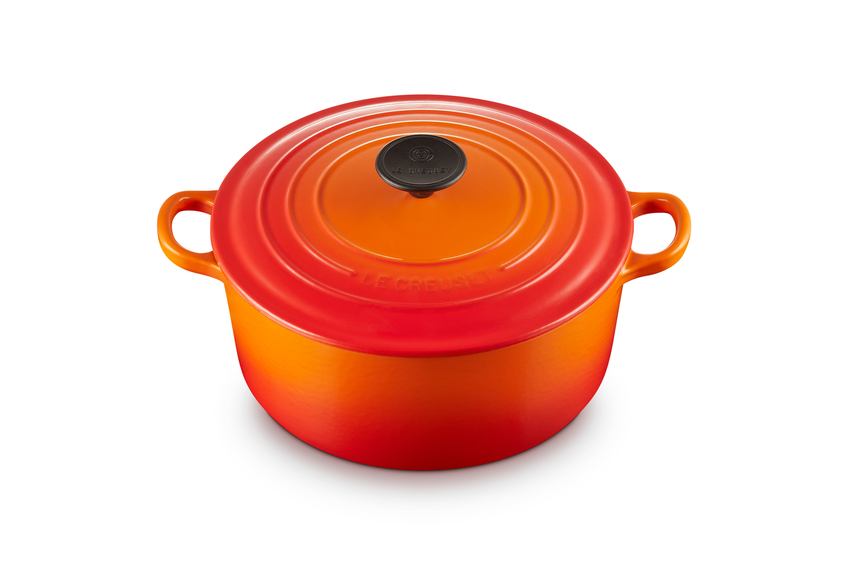 Cocotte ronde 24cm en fonte émaillée volcanique