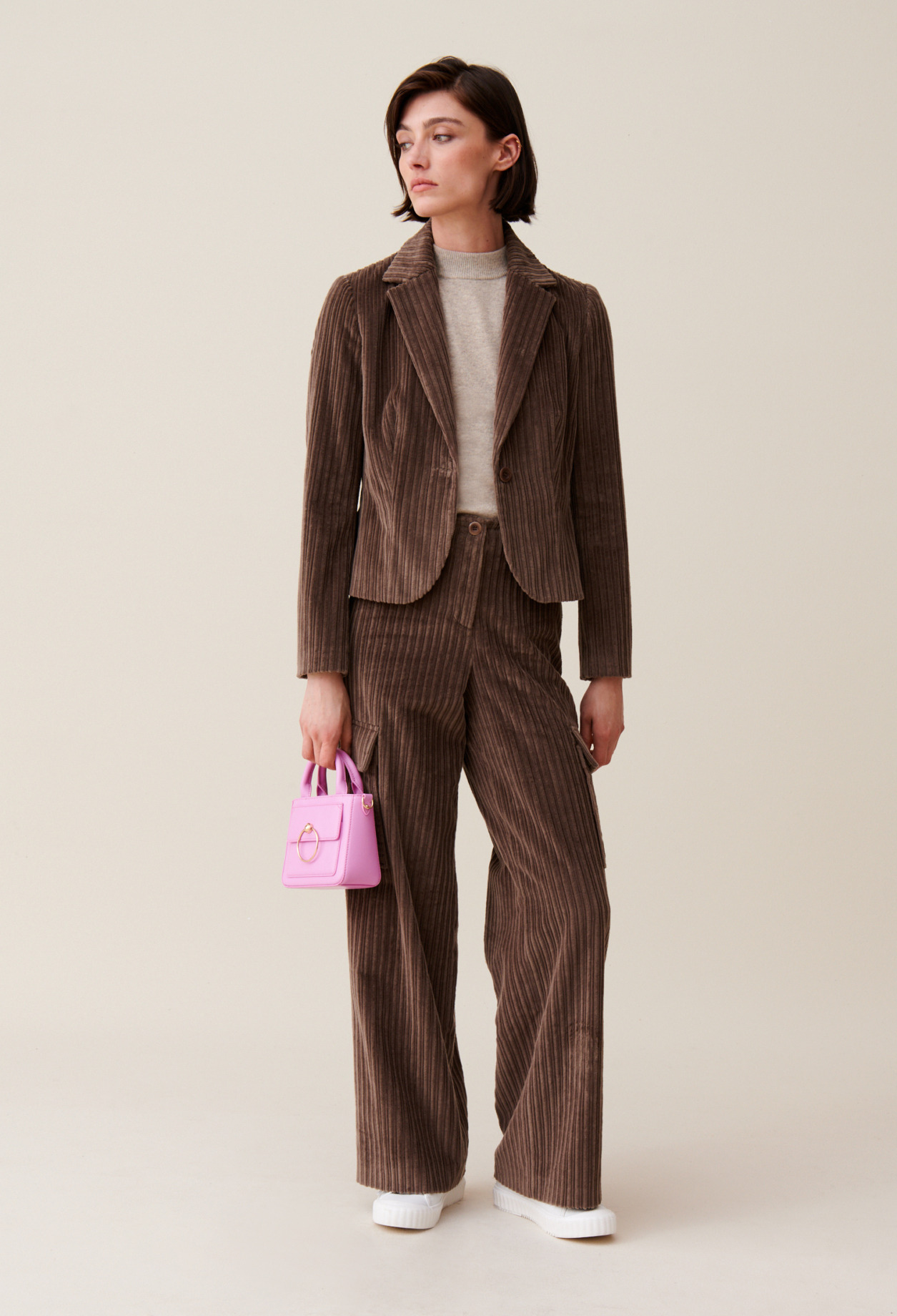 Veste velours cintrée
