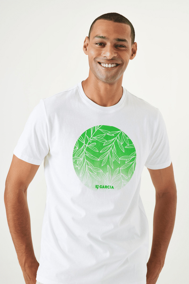 Men T-shirt White