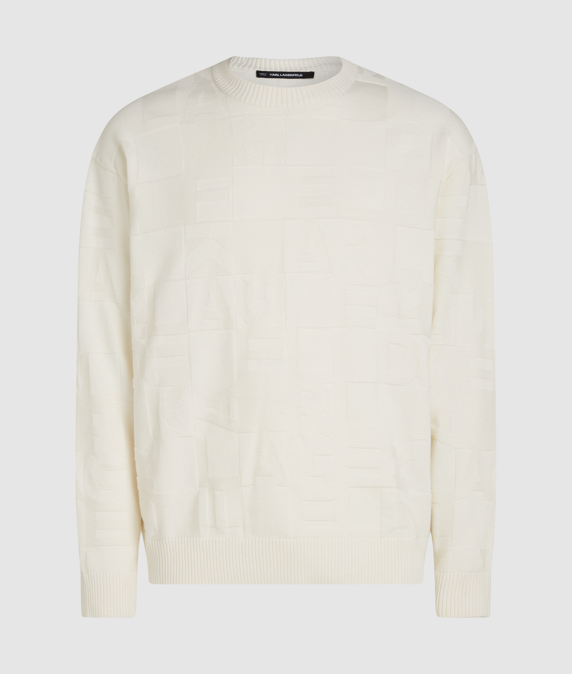 LETTERS JACQUARD SWEATER