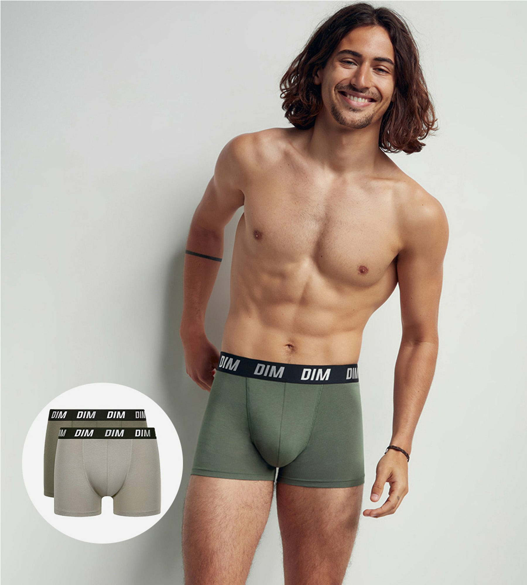 Lot de 2 boxers homme à thermorégulation active Vert Regul Activ