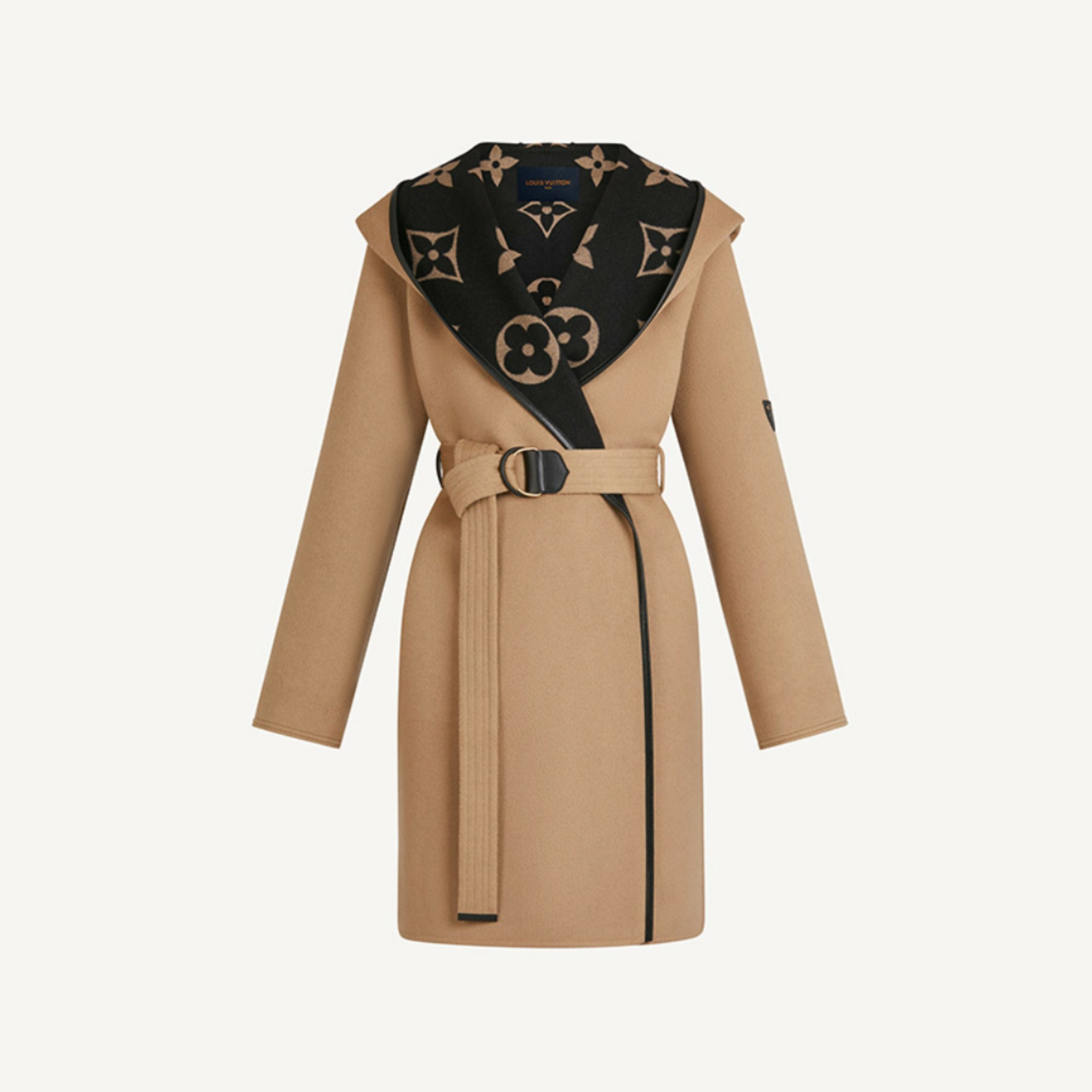 Louis Vuitton Manteau Cachemire Monogram Beige