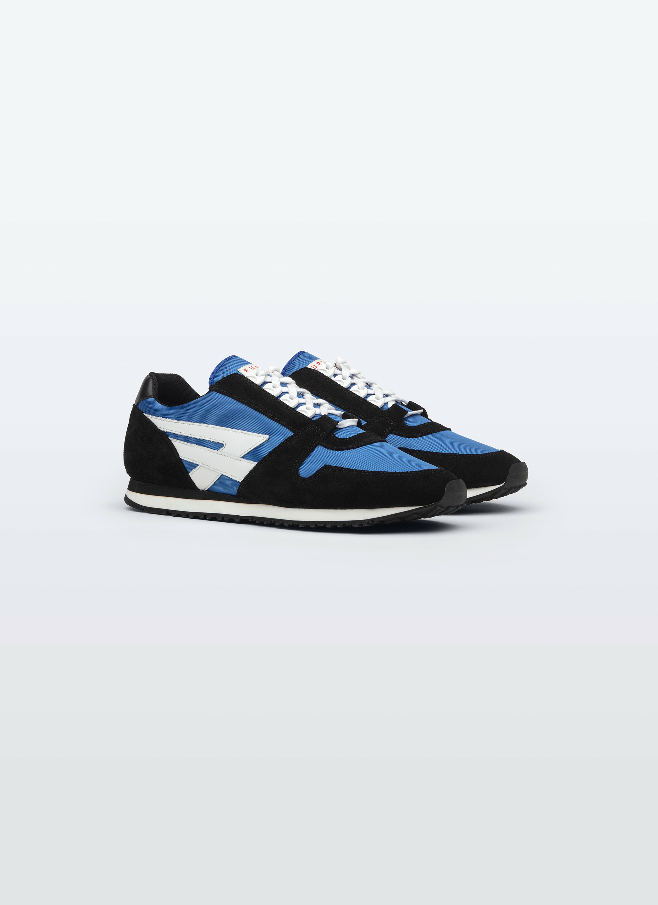 Sneakers en cuir et nylon