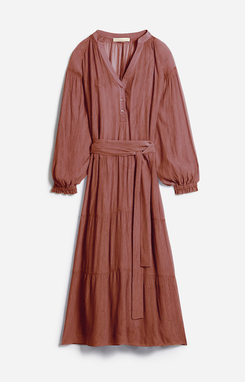 ROBE LONGUE ML COL V ESTHEE